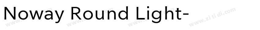 Noway Round Light字体转换
